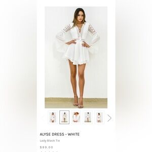 Two sisters white dress - size 4/small